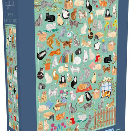 Gibsons The Art File: It's a Cat's Life Puzzel 1000 Stukjes