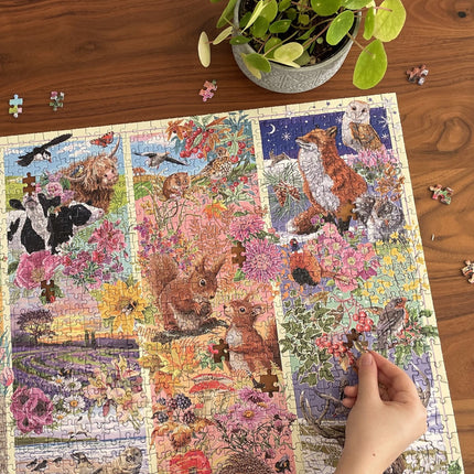 Gibsons Through the Seasons Puzzel 1000 Stukjes