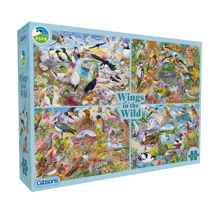 Gibsons Wings in the Wild Puzzel 4x 500 Stukjes
