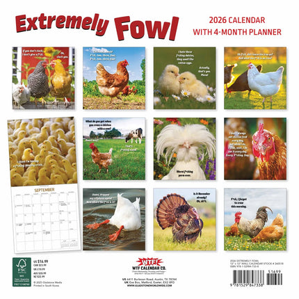 Gladstone Media Extremely Fowl Kalender 2026