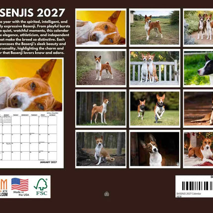 Gotham Basenji Kalender 2027