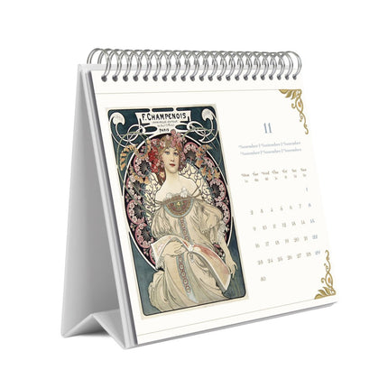 Grupo Art Nouveau Desk Kalender 2026