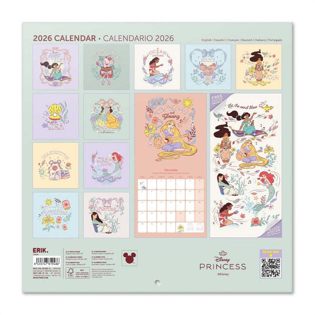 Grupo Disney Prinsessen Kalender 2026