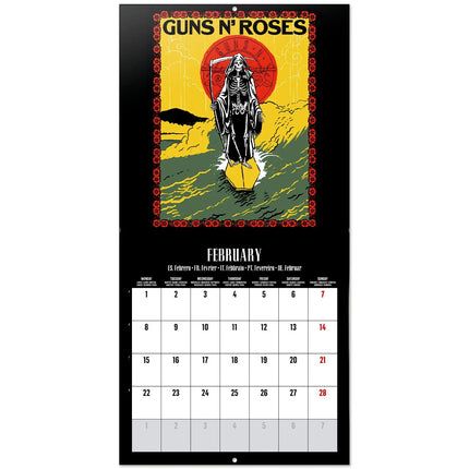 Grupo Guns N' Roses Kalender 2027