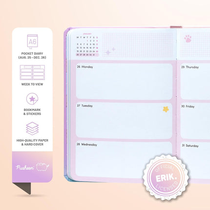 Grupo Pusheen Pocket School Agenda 2025 - 2026
