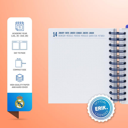 Grupo Real Madrid Dag School Agenda 2025-2026 ( aug - juni )