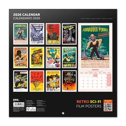 Grupo Retro Sci-fi Kalender 2026