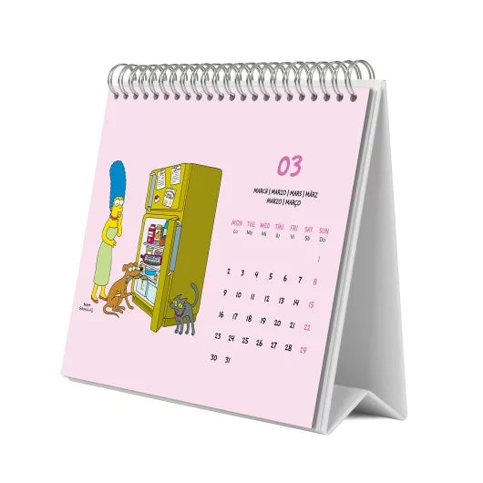 Grupo Simpsons Desk Kalender 2026