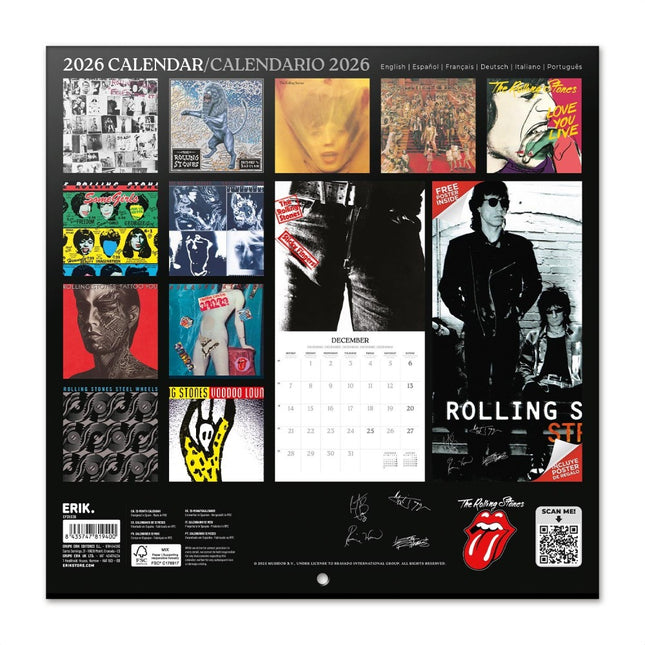Grupo The Rolling Stones Kalender 2026