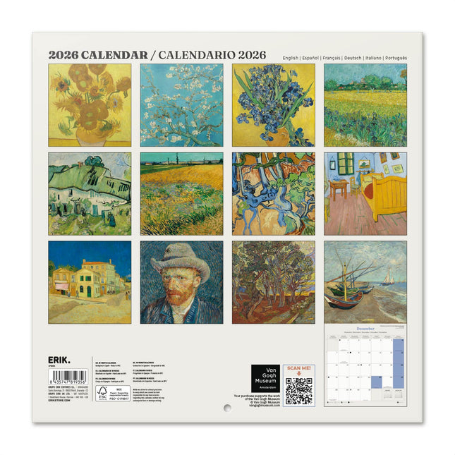 Grupo Vincent van Gogh Kalender 2026