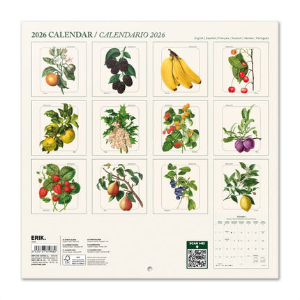Grupo Vintage Fruit Kalender 2026