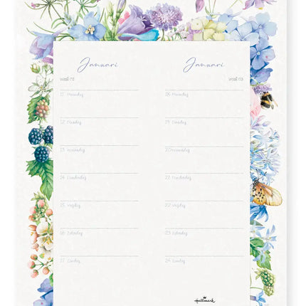 Hallmark Marjolein Bastin Kalender 2027 op schild