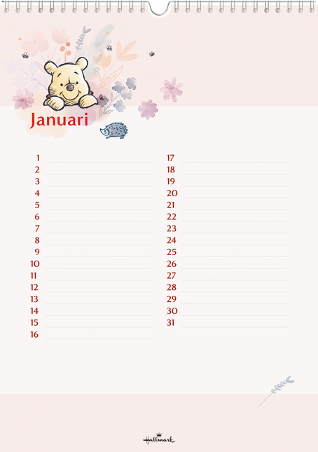 Hallmark Winnie the Pooh Verjaardagskalender