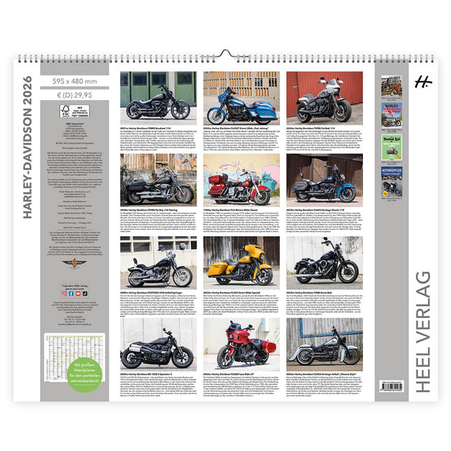 HEEL Best of Harley Davidson Kalender 2026