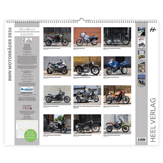 HEEL BMW Motoren Kalender 2026