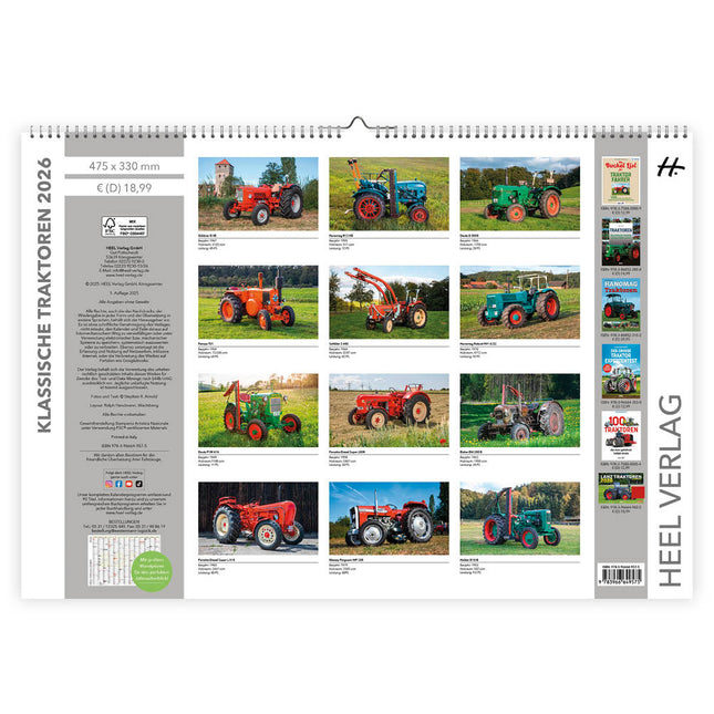 HEEL Classic Tractors Kalender 2026