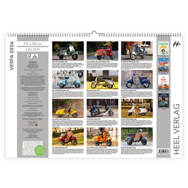 HEEL Vespa Kalender 2026
