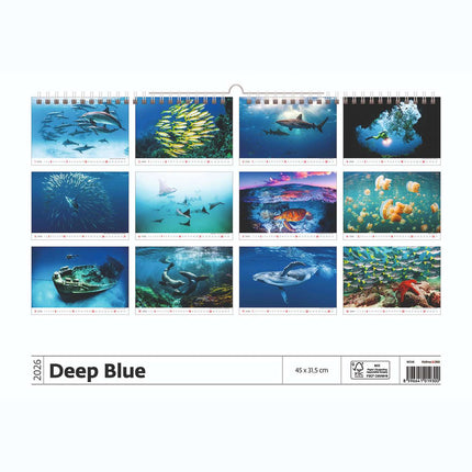 Helma Deep Blue Wildlife Kalender 2026