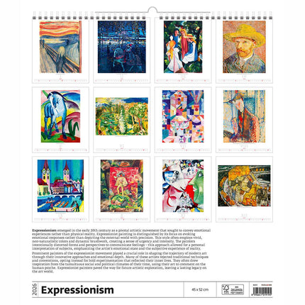 Helma Expressionism Kalender 2026