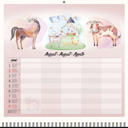 Helma Familieplanner 2026 voor 5 personen