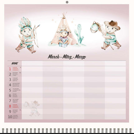 Helma Familieplanner 2026 voor 5 personen