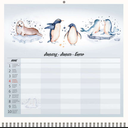 Helma Familieplanner 2026 voor 5 personen