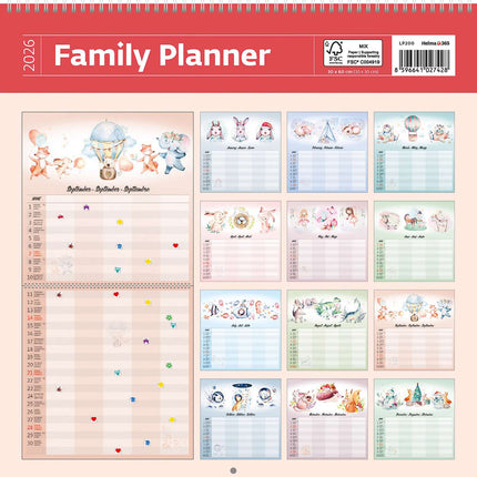 Helma Familieplanner 2026 voor 5 personen