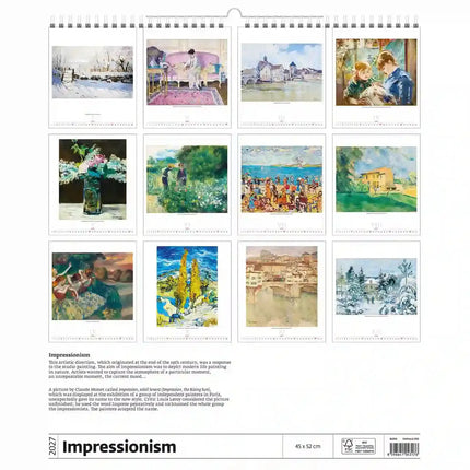Helma Impressionism Kalender 2027