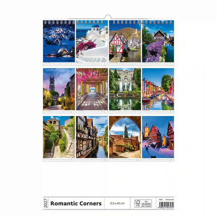 Helma Romantische Plekjes Kalender 2027