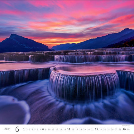 Helma Wandkalender 2025 Aqua