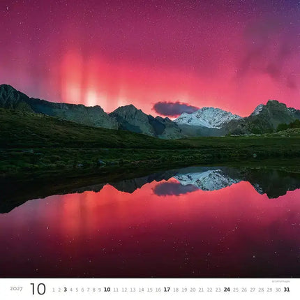 Helma Wandkalender 2027 Aqua