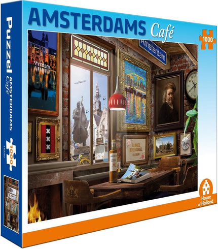House of Holland Amsterdams Caf√© Puzzel 1000 Stukjes