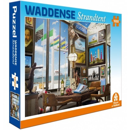 House of Holland Waddense Strandtent Caf√© Puzzel 1000 Stukjes