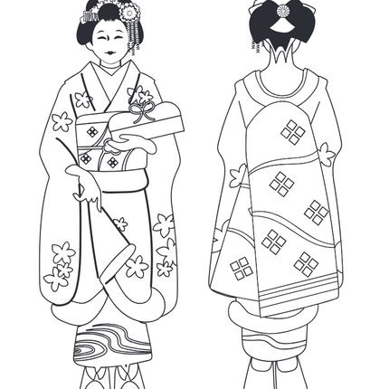 Inter-Stat Icons of Japan Glitter Kleurboek