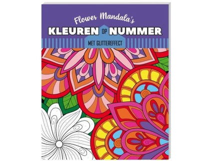 Inter-Stat Kleuren op nummer Kleurboek Flower Mandala's
