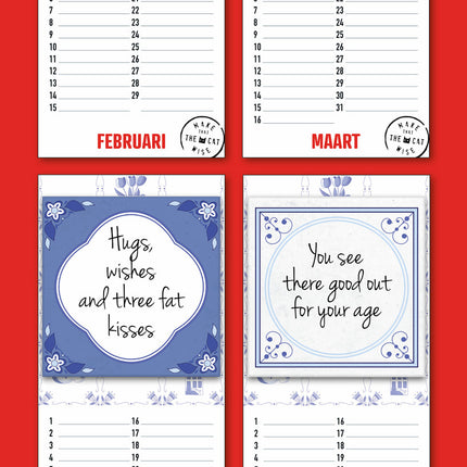 Inter-Stat Make That The Cat Wise Speakwords Verjaardagskalender