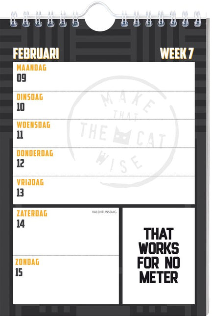 Inter-Stat Make That The Cat Wise Weekkalender 2026