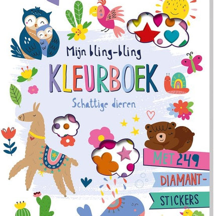Inter-Stat Mijn bling-bling kleurboek - Schattige Dieren