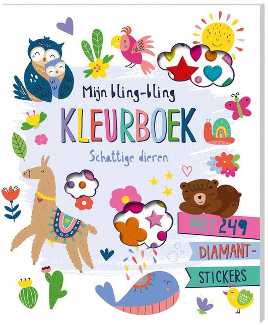 Inter-Stat Mijn bling-bling kleurboek - Schattige Dieren