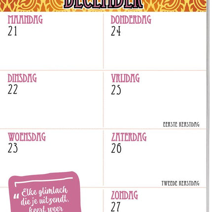 Inter-Stat Mindfulness Weekkalender 2026