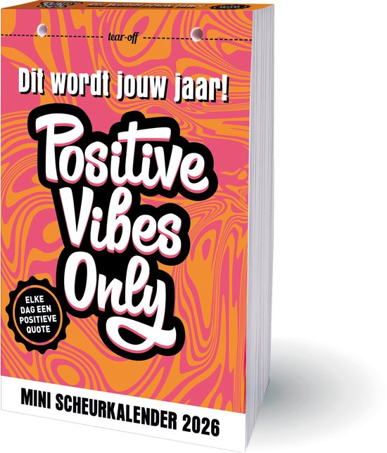 Inter-Stat Positive Vibes Only Mini Scheurkalender 2026