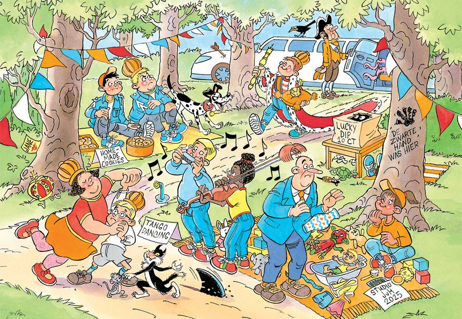 Jan van Haasteren De vrijmarkt - Jan van Haasteren Junior Puzzel 240 Stukjes