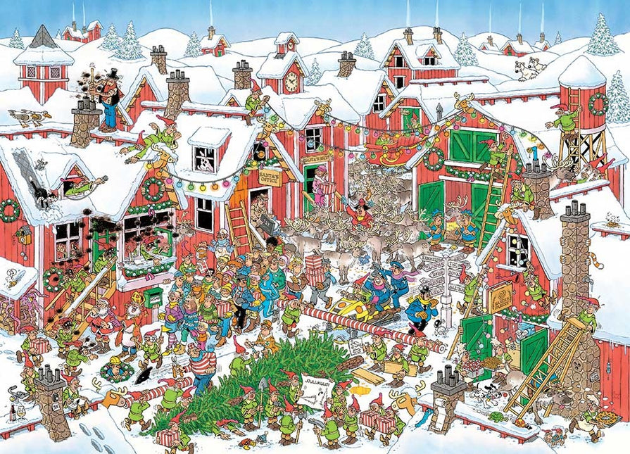 Jan van Haasteren Het Dorp van de Kerstman - Jan v Haasteren Puzzel 1000 Stukjes