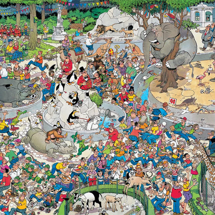 Jan van Haasteren Jan van Haasteren De Dierentuin Puzzel 500 XL Stukjes