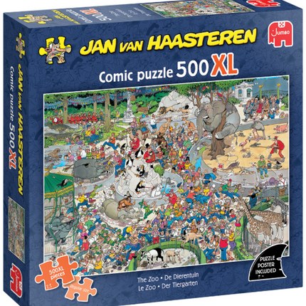 Jan van Haasteren Jan van Haasteren De Dierentuin Puzzel 500 XL Stukjes