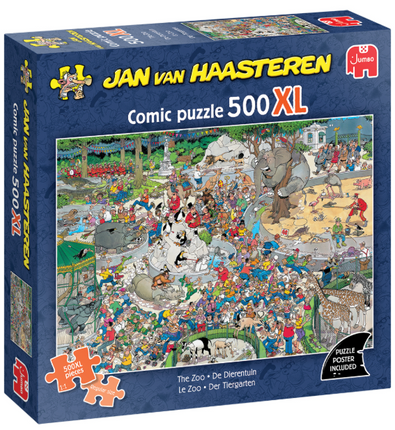 Jan van Haasteren Jan van Haasteren De Dierentuin Puzzel 500 XL Stukjes