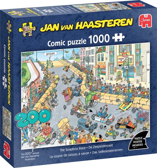 Jan van Haasteren Jan van Haasteren - De Zeepkistenrace Puzzel 1000 Stukjes