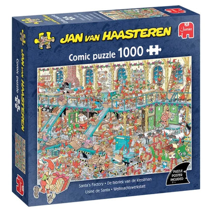 Jan van Haasteren Jan van Haasteren - Fabriek van de Kerstman Puzzel 1000 Stukjes
