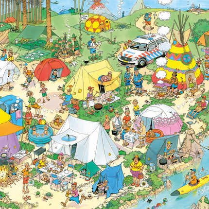Jan van Haasteren Jan van Haasteren – Kamperen In Het Bos Puzzel 1000 Stukjes