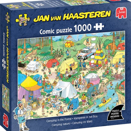 Jan van Haasteren Jan van Haasteren – Kamperen In Het Bos Puzzel 1000 Stukjes